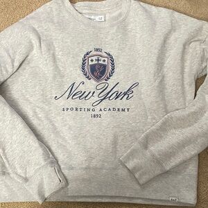 Abercrombie Kids 15/16 Light Gray Crewneck Sweater
